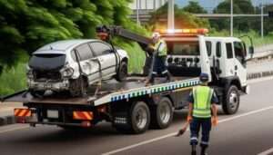 Remorquage véhicule accidentée